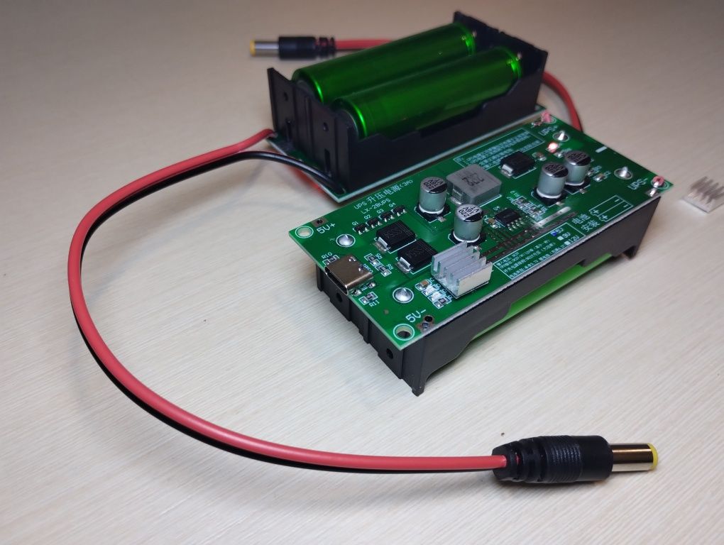 Комплект модуля ДБЖ UPS 12V, 9V, 5V, 15W, акб 18650, для роутера, ONU