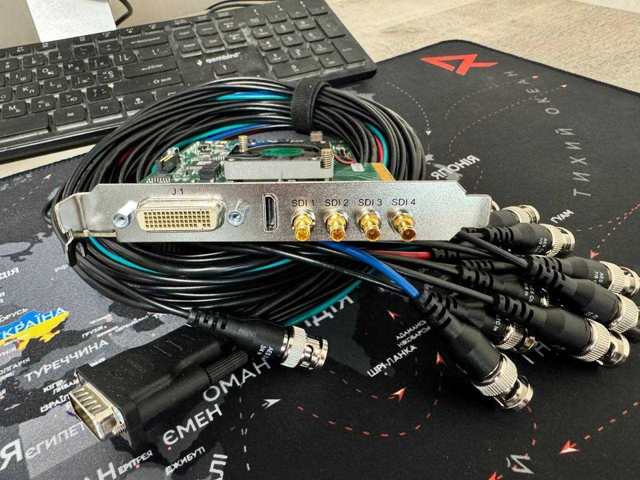 AJA Kona 4 працює з vMix (ввід-вивід 1080 50/60р) Blackmagic Dou 2