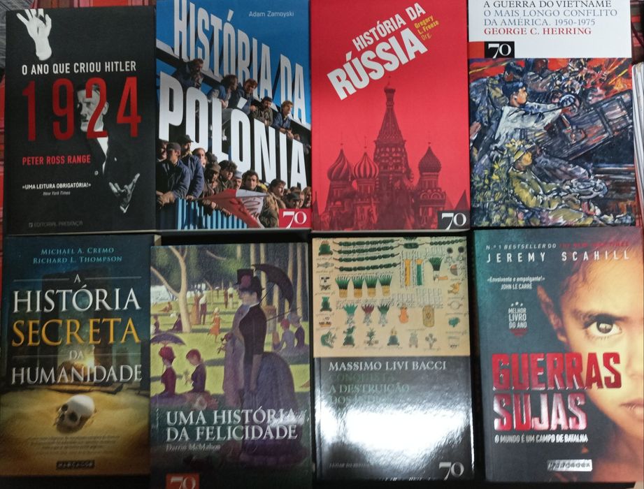 Vários livros de história