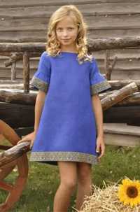 Патріотична святкова сукня на дівчинку 110-116 зріст