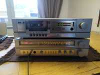 Zestaw Grundig amplituner R400+deck CF400 papiery