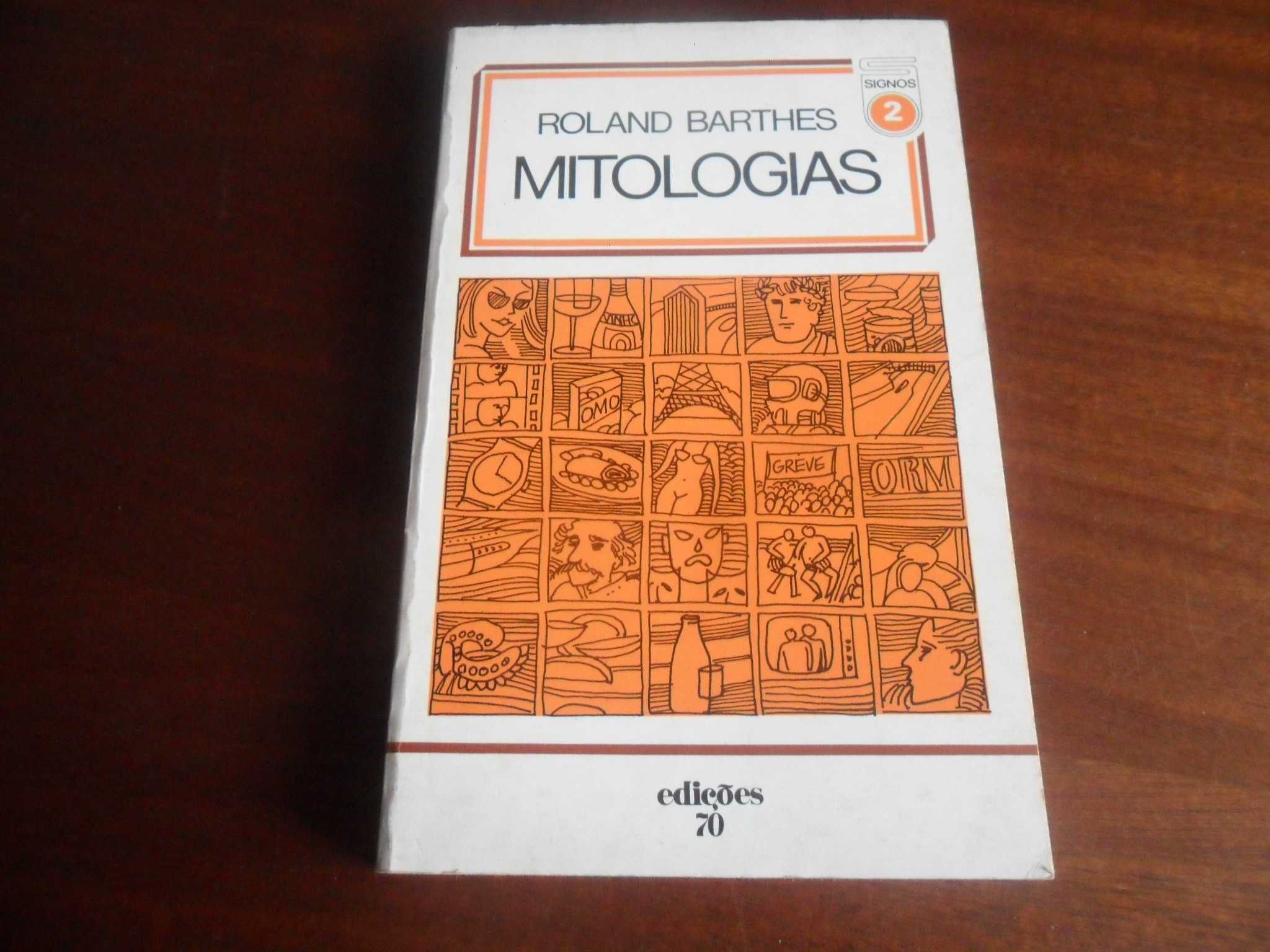 "Mitologias" de Roland Barthes - Edição de 1978