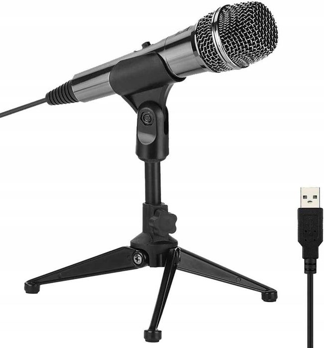 Mikrofon pojemnościowy XIAOKOA M30 USB + statyw