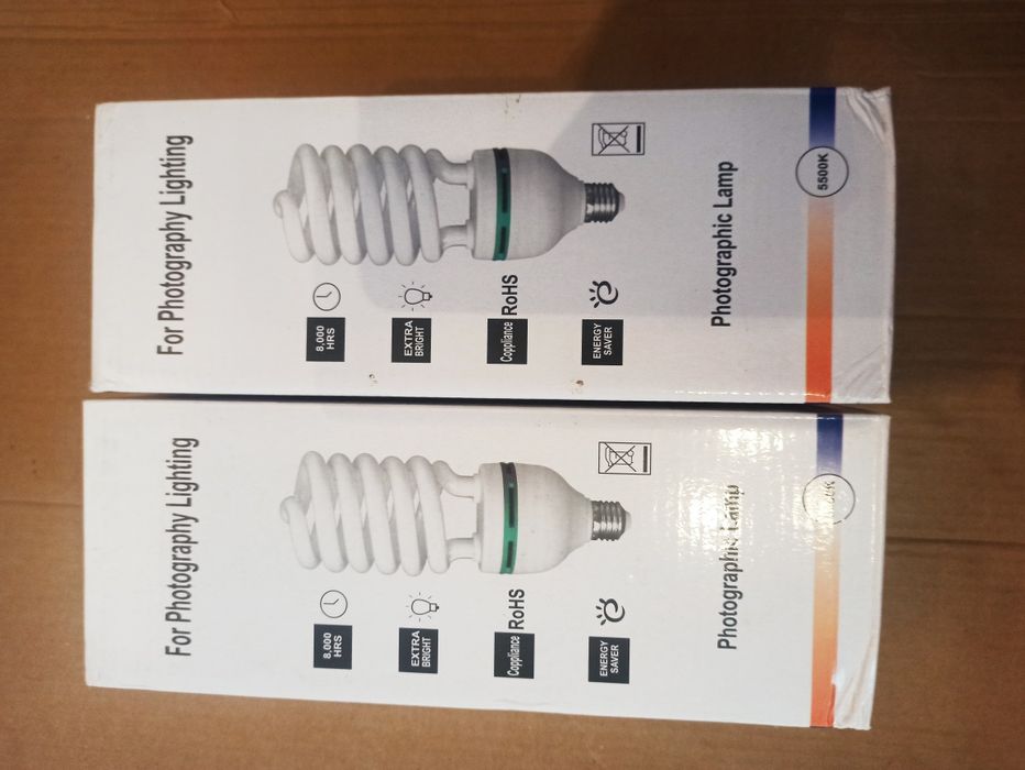 Lâmpadas de estudio fotografia