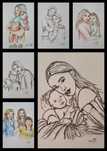 Desenho por fotografia em tela original