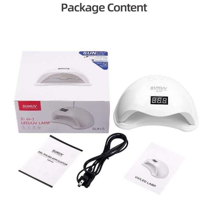 SUNUV Lampa LED UV do paznokci, 36 W Smart 2.0