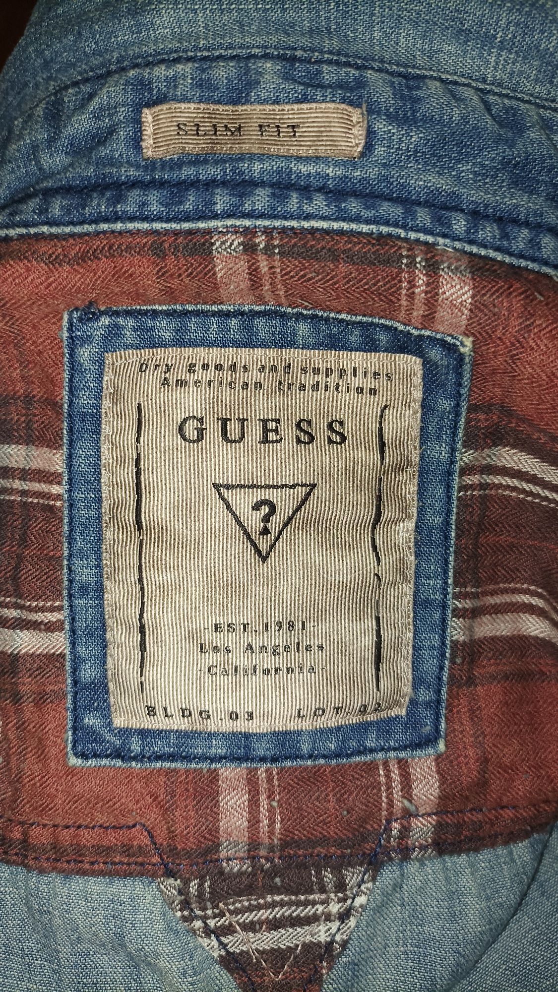 Джинсова куртка чоловіча Guess