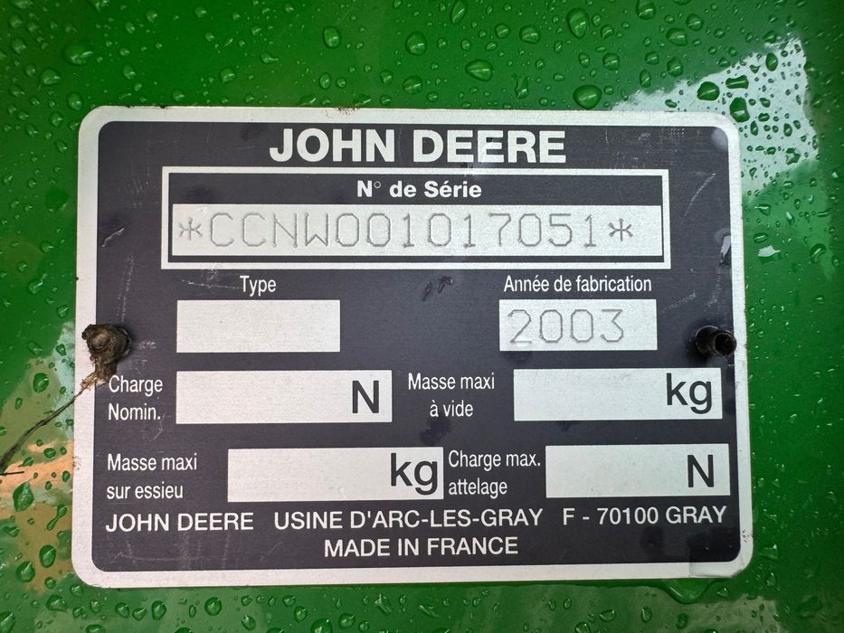 Prasa Rolująca JOHN DEERE 578 Rotor+Noże Siatka 2003 rok Sprowadzona