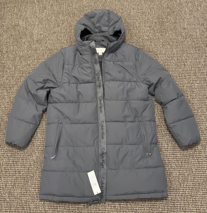 Нова чоловіча довга куртка пальто Calvin Klein Jeans розмір Л