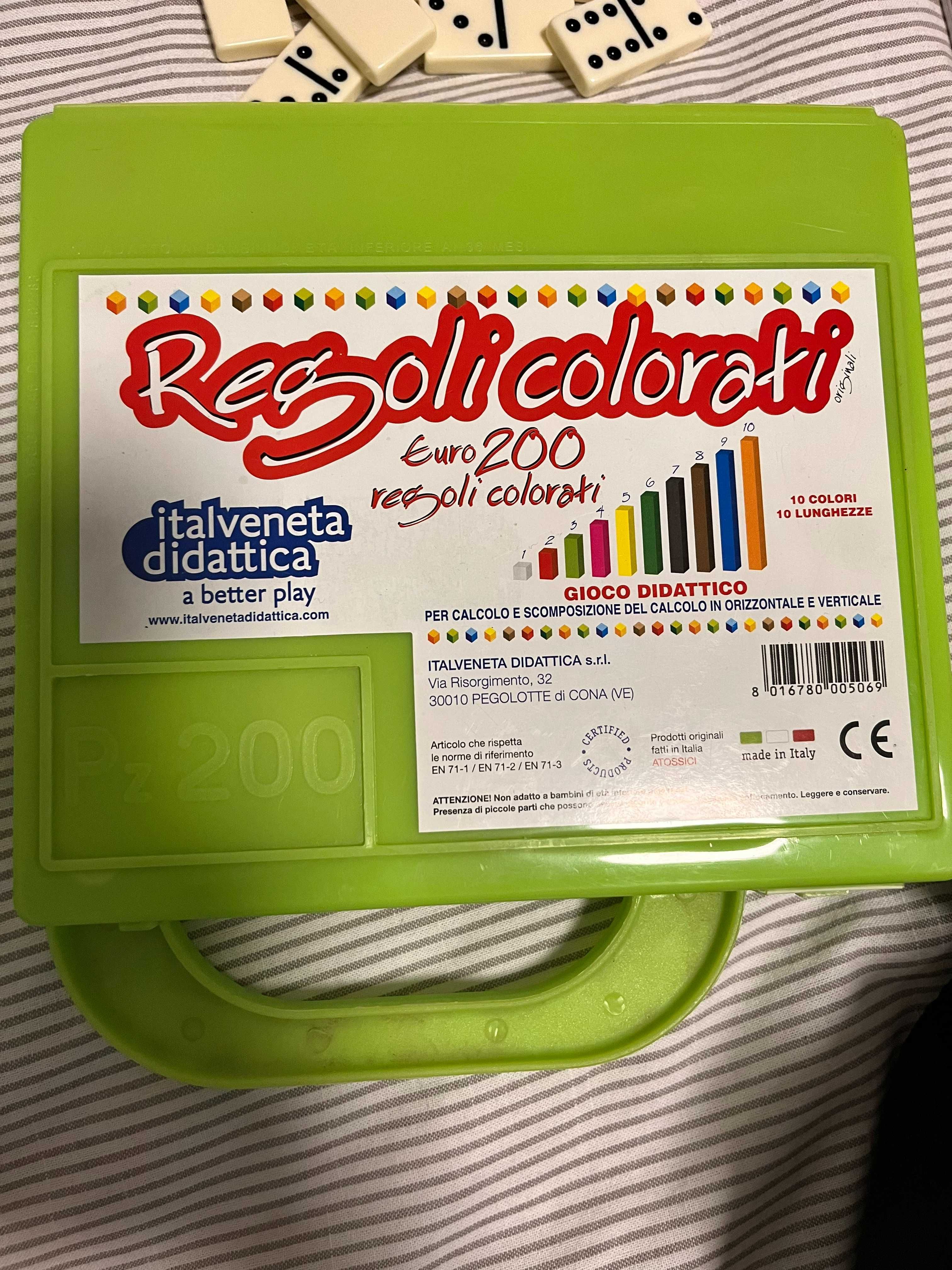 Barras de Cuisenaire Regoli colorati - aprendizagem de matemática