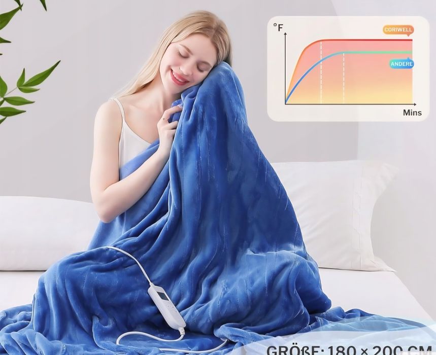 Koc CORIWELL flanela 180 cm x 200 cm