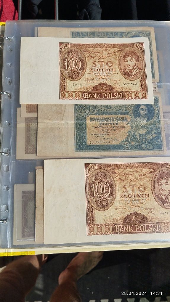 Orginalne stare banknoty