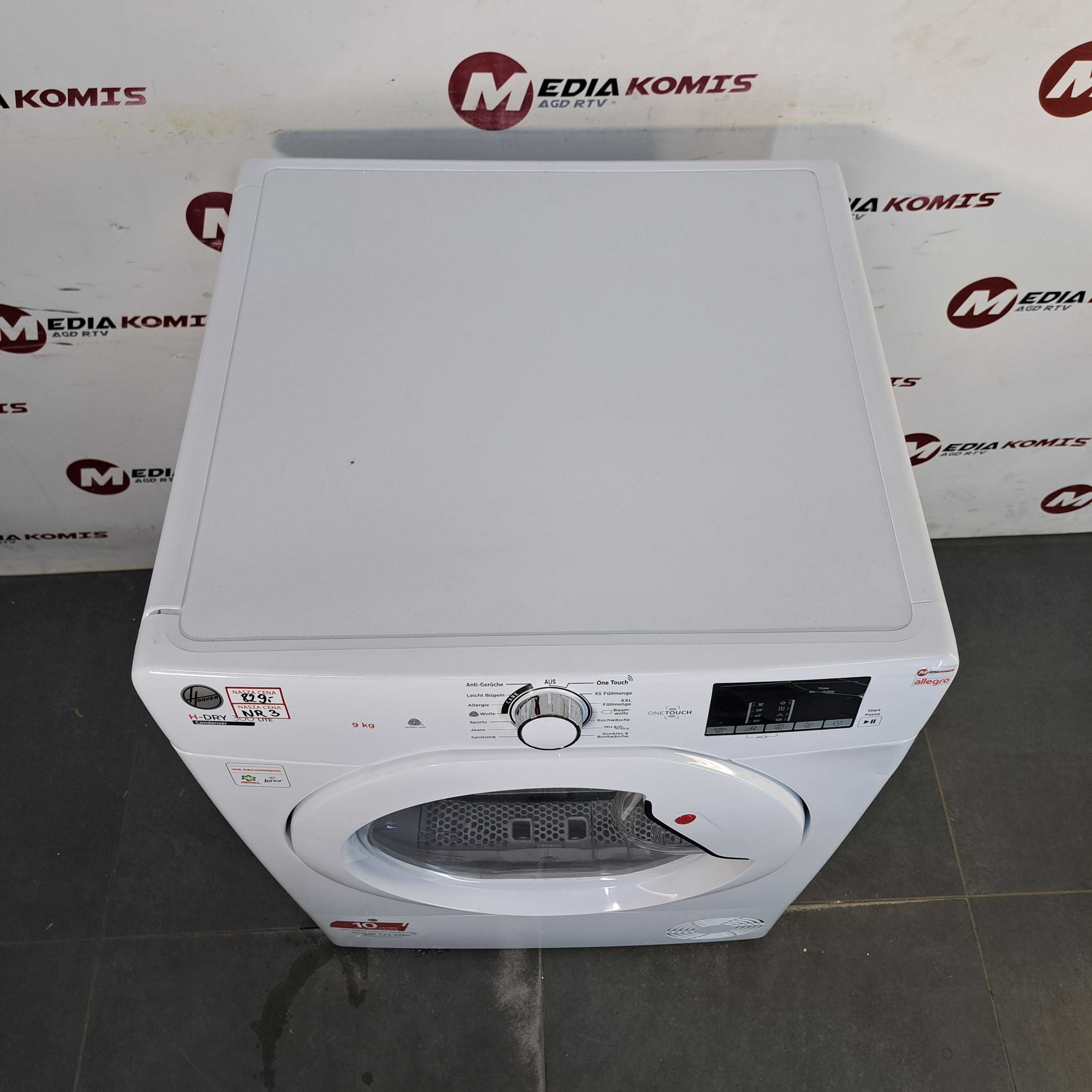 Suszarka Hoover HLE C9DE-84 [3] [12mscy-gwar] B / 9kg / 68dB / 58,5cm