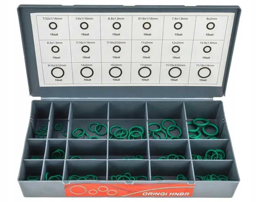 Кільця ущільнюючі SAE NBR HNBR 900шт. Falon-Tech FT-AO900