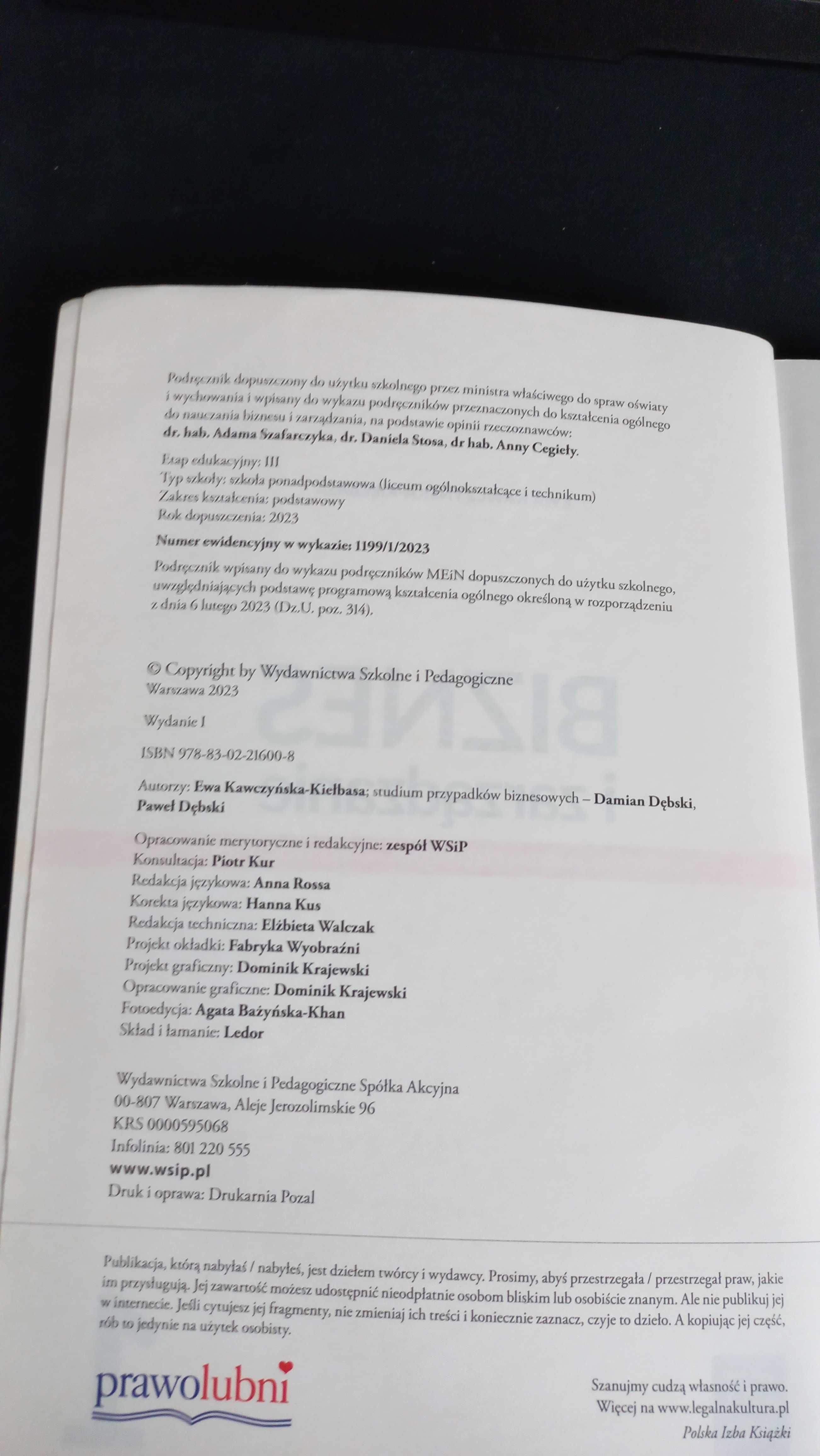 Biznes i Zarządzanie 1 Wsip