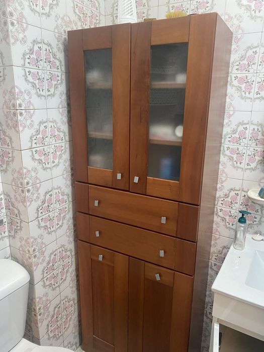 Móvel de apoio wc madeira