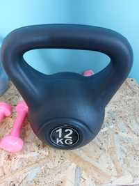 Kettlebell 12kg czarny