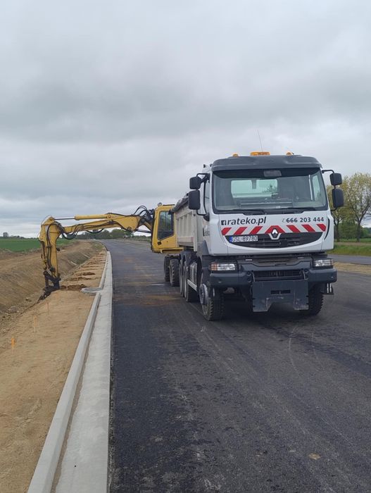 Usługi transportowe wywrotka Słupsk, prace ziemne, piasek, ziemia