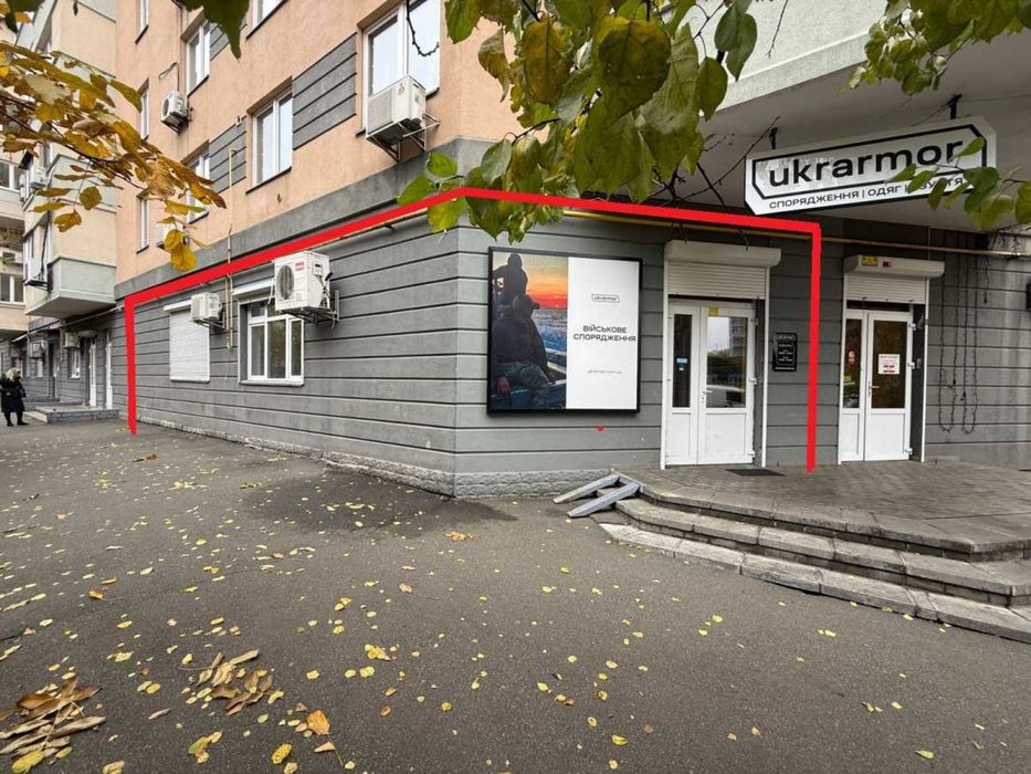 Фасад, 100 кв.м, метро Лівобережна, вулиця Раїси Окіпної