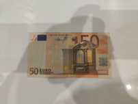 Nota de 50 euros com defeito