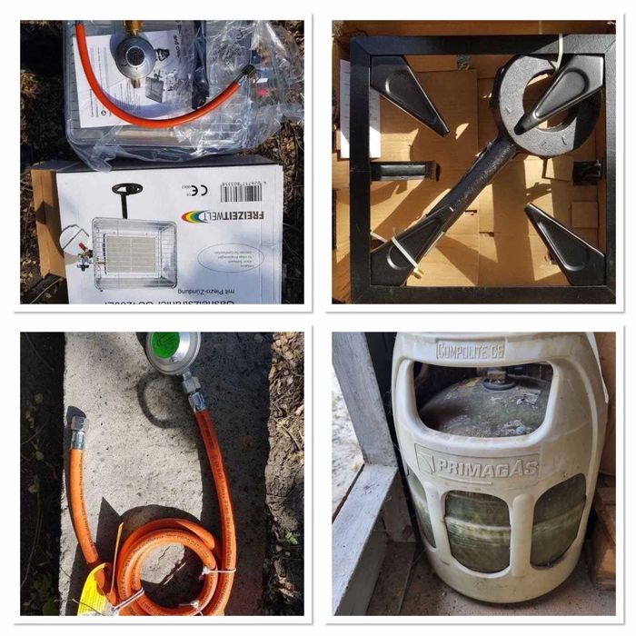 комплект газ бал +газ шланг+ Газ гор +Гор газ я с пьез элементом