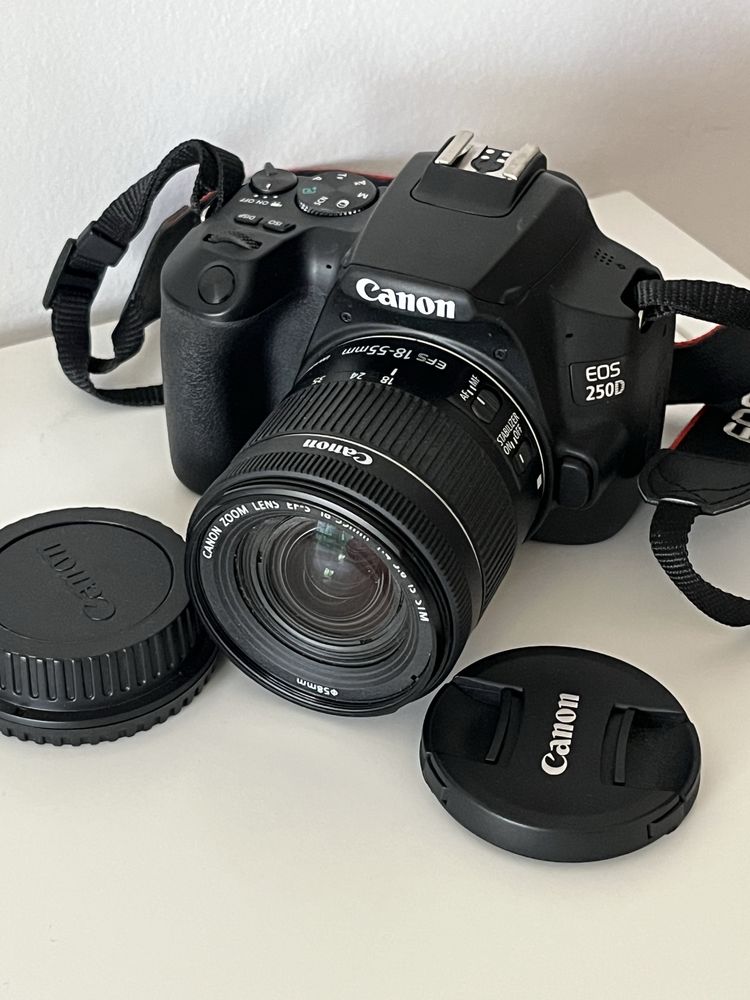 Canon EOS 250D + 18-55 mm IS STM - jak nowy