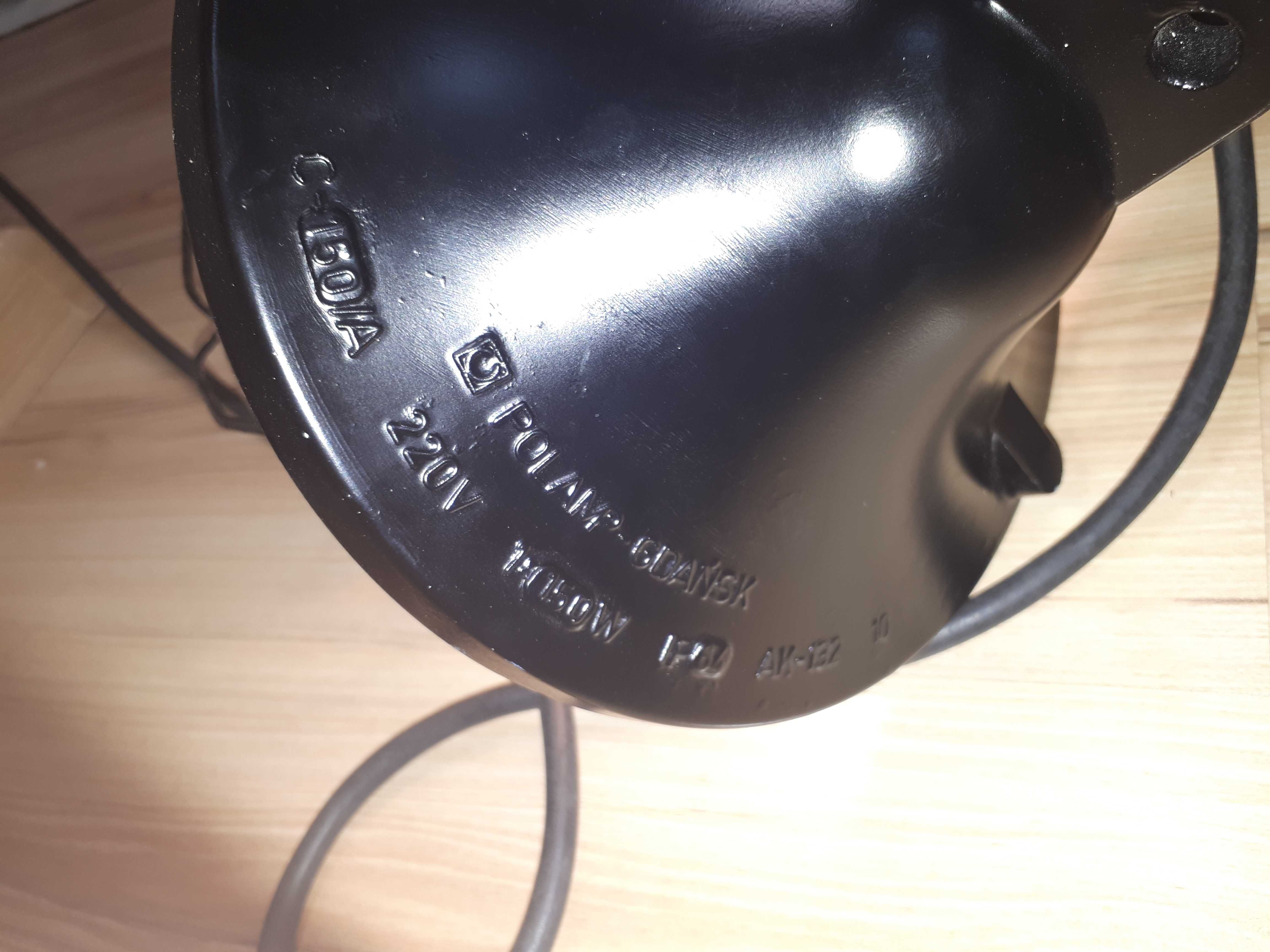 Piękna Lampa Oprawa Przemysłowa Loft PRL Po Renowacji