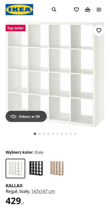 Regał IKEA Kallax 4x4