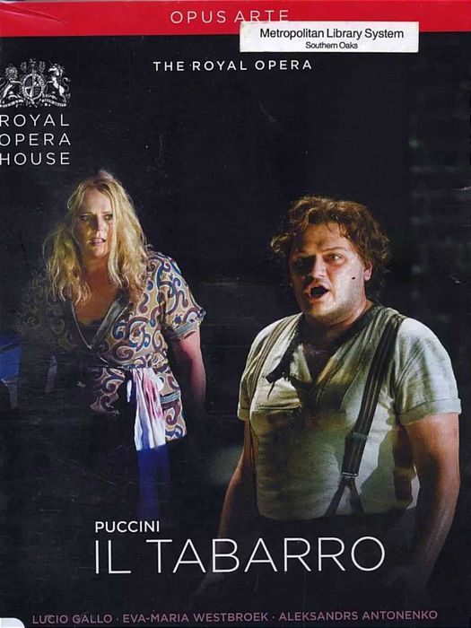 Puccini Opera DVD Il Tabarro
