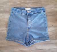 Sinsay jeansowe szorty high waste 34 xs