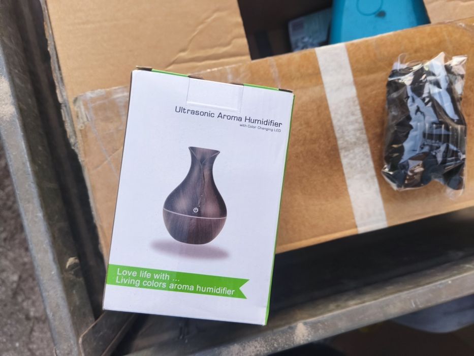 Humidificador formato tulipa cor chocolate