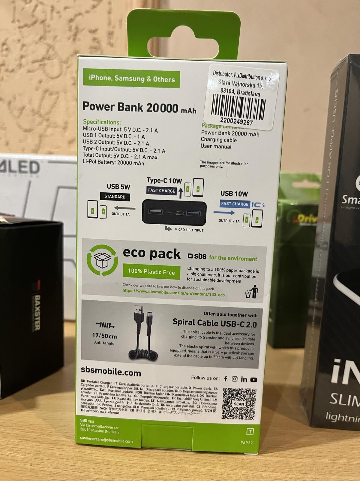 Powerbank 20000 Sbs