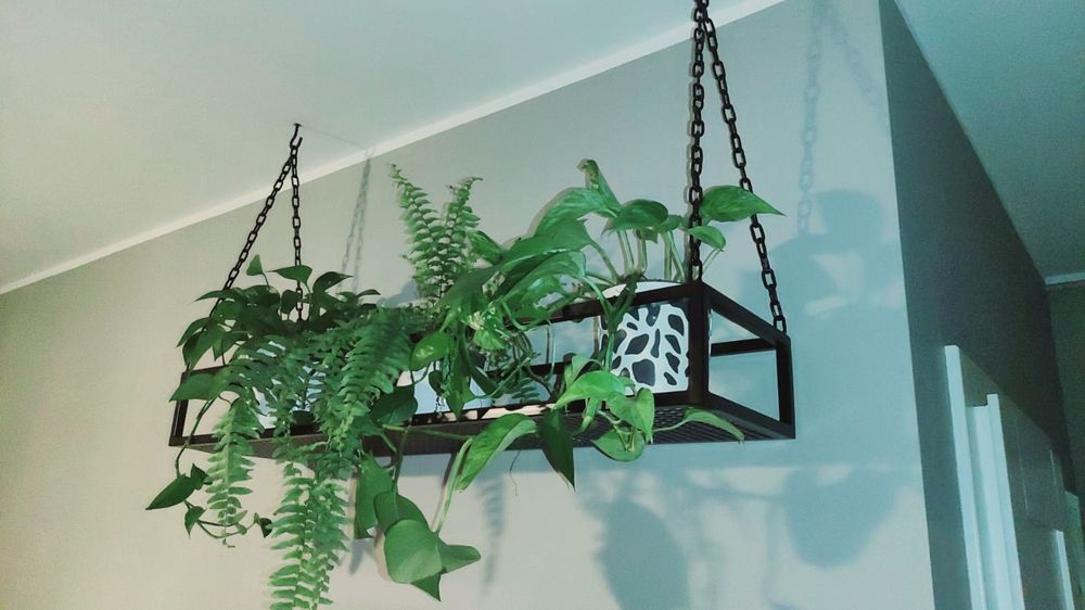 Półka wisząca sufitowa ścienna metalowa loft