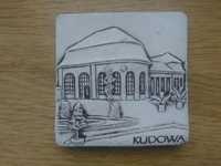 Magnes na lodówkę - Kudowa, ceramika, duży 7 x 7 cm