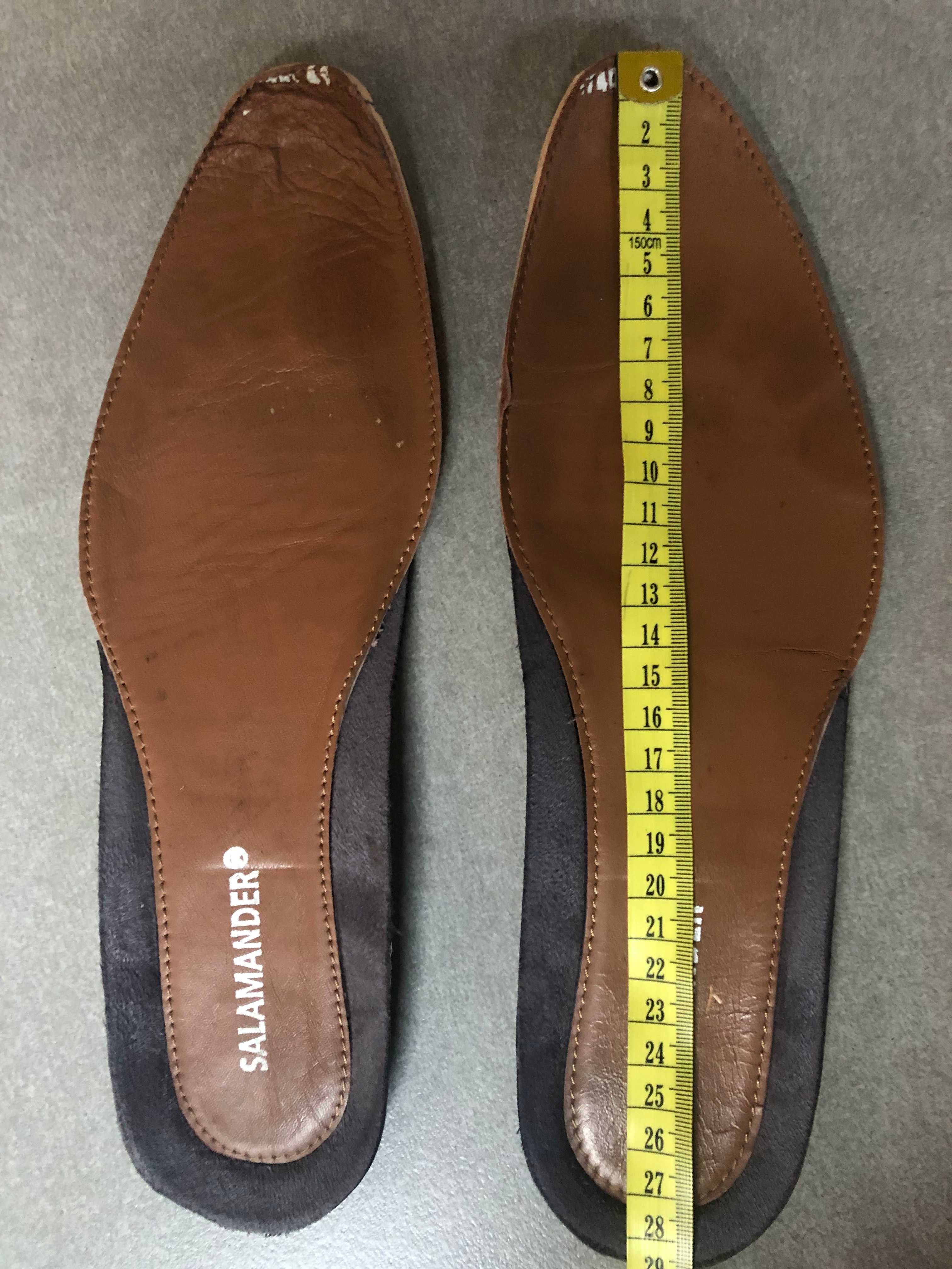 Buty typu derby czarne Salamander, rozmiar 41, użyte raz, wypastowane