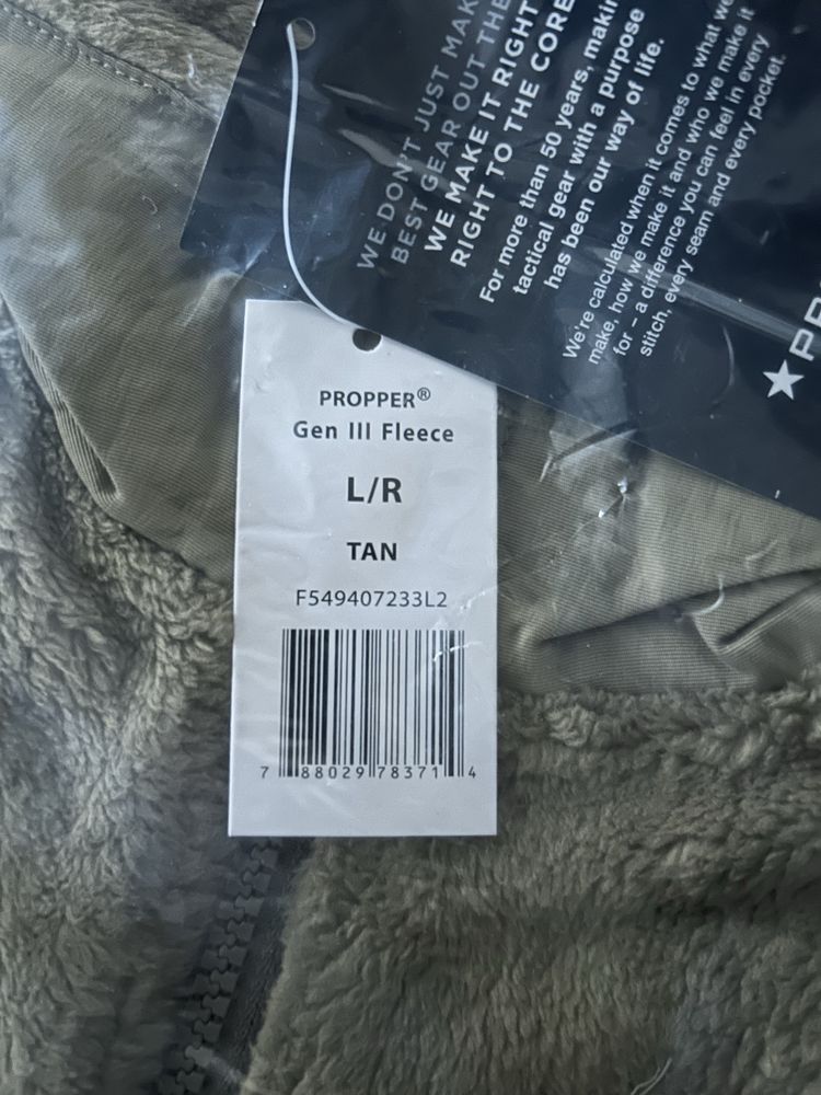 Флісова кофта level 3 Propper Gen III Fleece Jacket. Фліска
