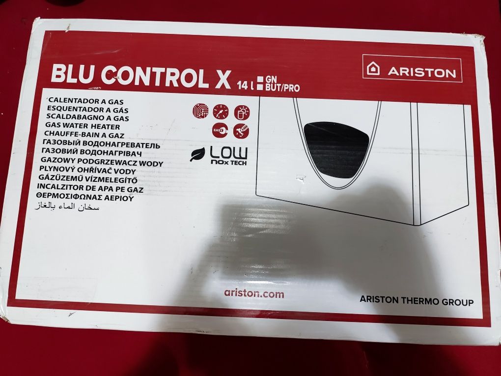 Boiler Podgrzewacz Wody Piecyk Gasowy Ariston Blu Control X14  (14L) -