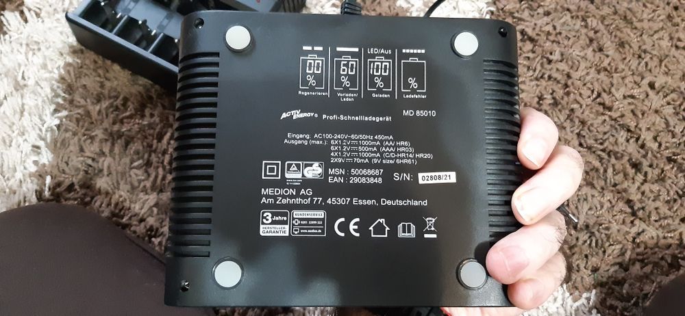 Зарядки для Акамуляторних батарейок