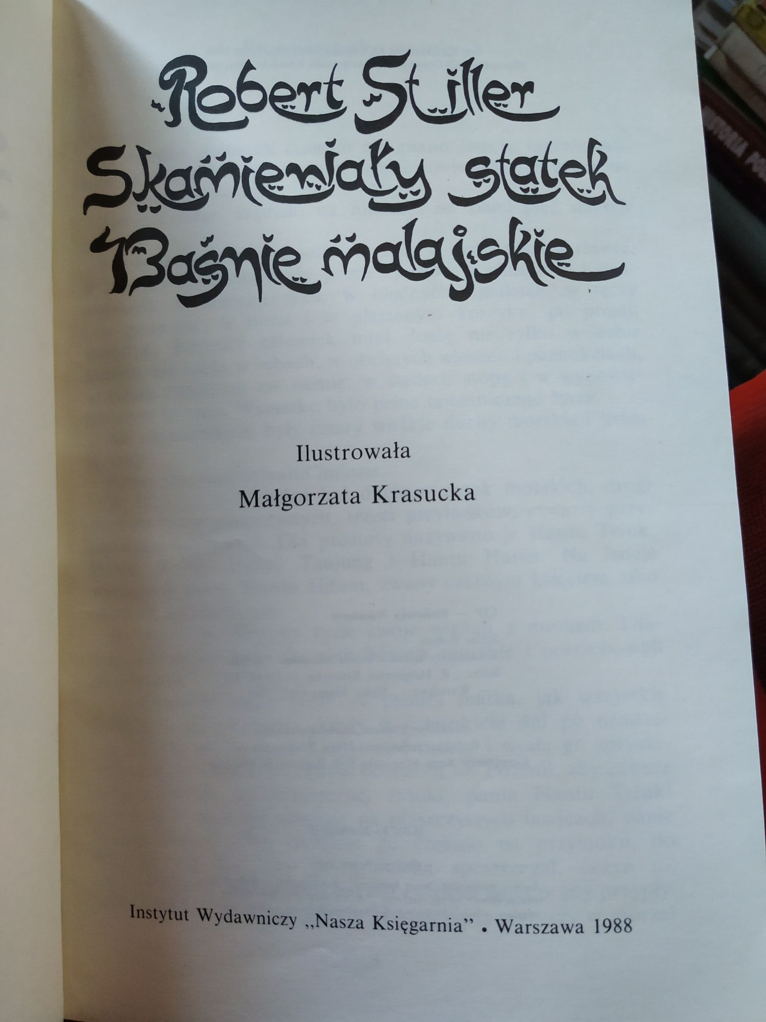Skamieniały statek baśnie malajskie Stiller lub Kwiat ostu Kamiński