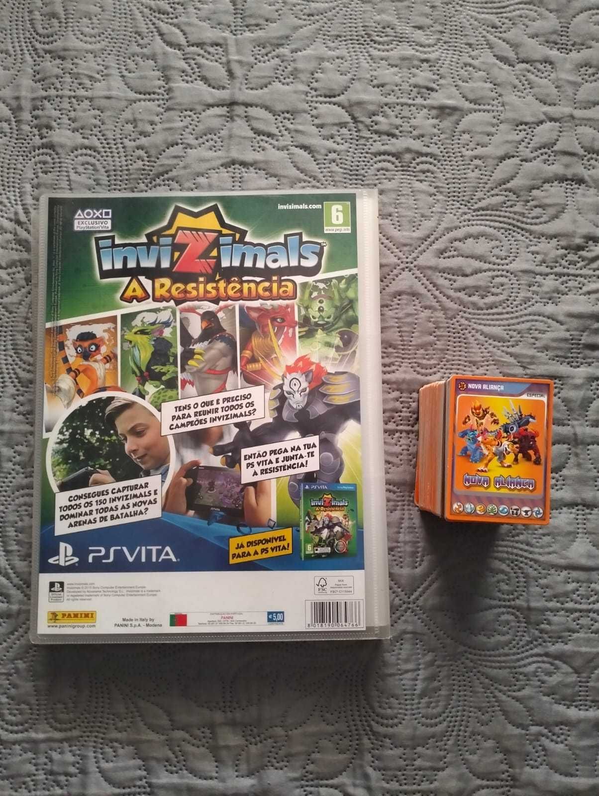 Conjunto Cartas+Caderneta Invizimals NEGOCIAVEL