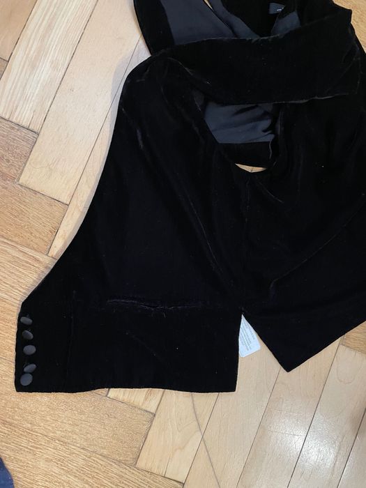 велюрова безрукавка кофта Zara жилетка  чорна светр безрукавка