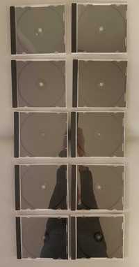 Czarne pudełka na 1 CD jewel case 10 sztuk
