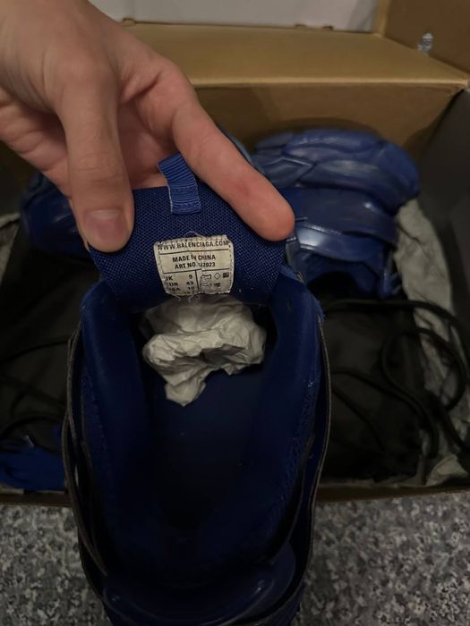 Balenciaga Track Metallic Blue 43