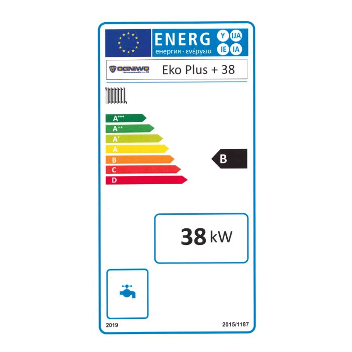 Kocioł, piec z podajnikiem na eko-groszek OGNIWO Eko Plus Plus 38 kW