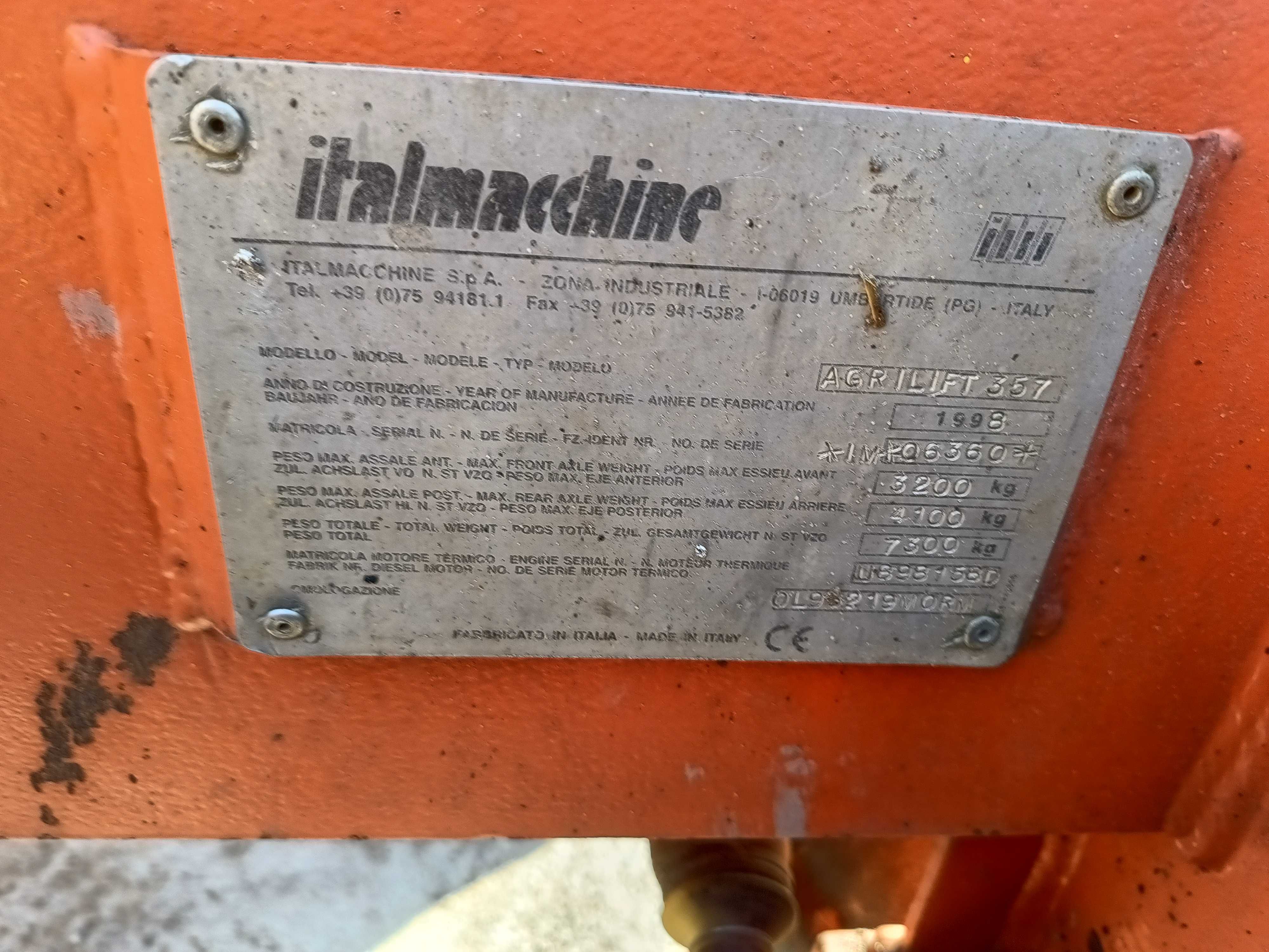 Ładowarka teleskopowa Im Agrilift 357 (Terex Agrilift 357 Manitue 728)