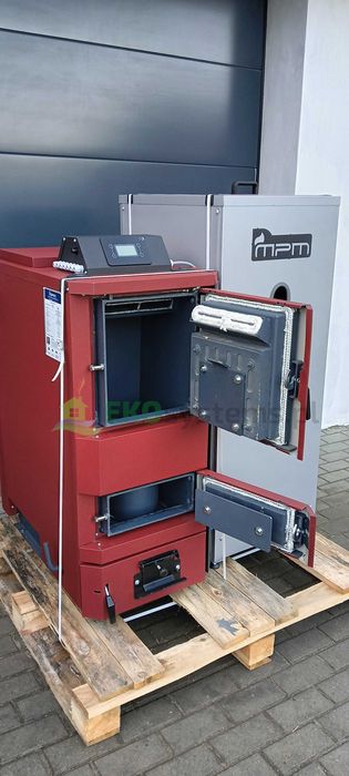 Kocioł hybrydowy, dwupaliwowy na pellet, drewno MPM Wood Pell 14 kW