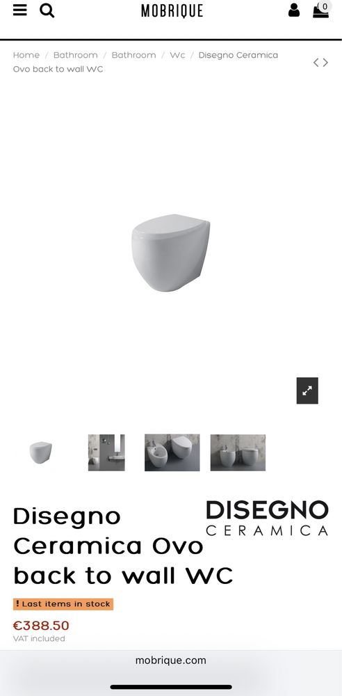 Nowa ubikacja disagno cremica ovo back to wall wc