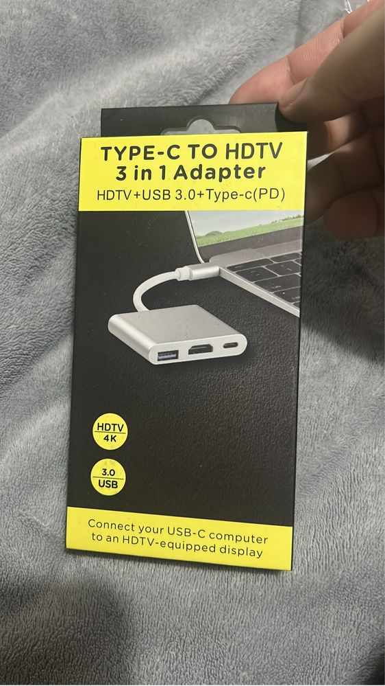 Vendo adaptador hub tipo-c 3 in 1
