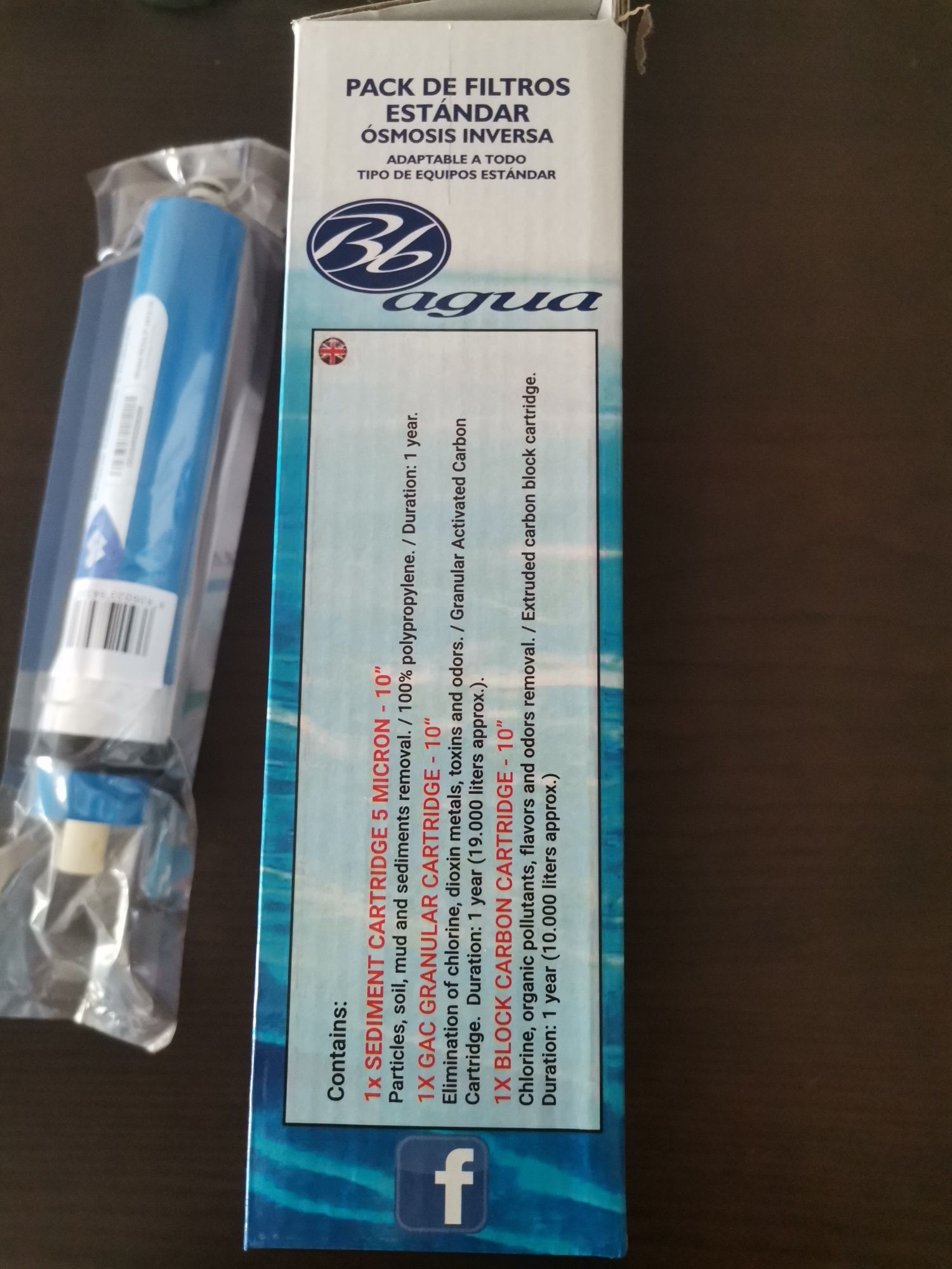 Zestaw filtrów z membraną do odwróconej osmozy