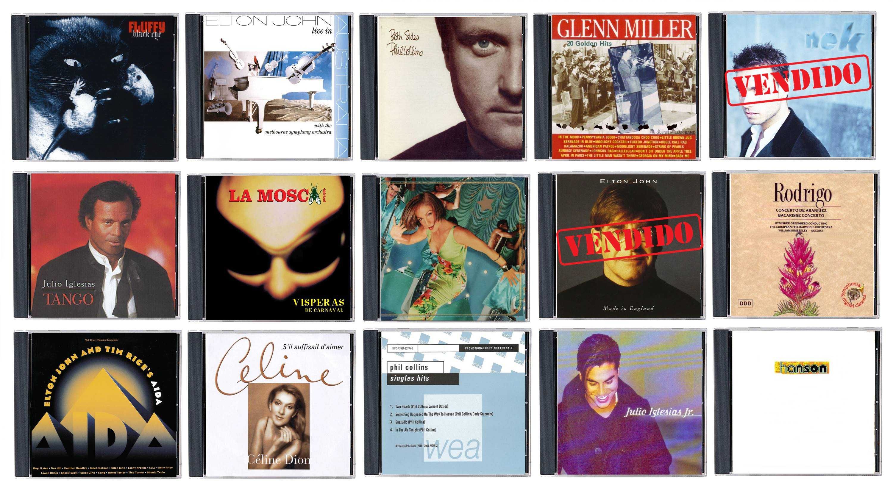 Pop, Rock, New Age, Soul, Latina, Clássica, Jazz: Lote de 60 CD's [19]